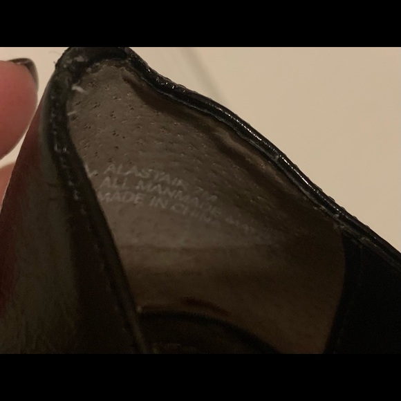 COPY - Victor Alfaro , Black Patent Lace Up Dress Shoes, Size 7, Good Condition - Picture 10 of 16